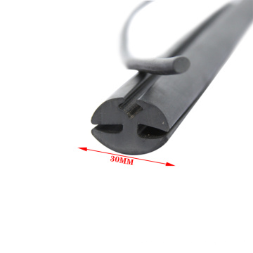 Extrusion Waterproof fixing strip three-port glass  EPDM rubber sealing strip